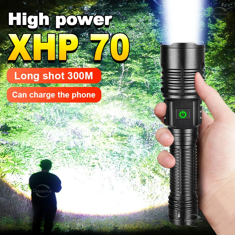 Newest XHP70 High Power LED Flashlight Most Powerful Torch Light XHP50 USB Rechargeable Flashlight 18650 Outdoor Camping Lantern
Newest XHP70 High Power LED Flashlight Most Powerful Torch Light XHP50 USB Rechargeable Flashlight 18650 Outdoor Camping Lantern