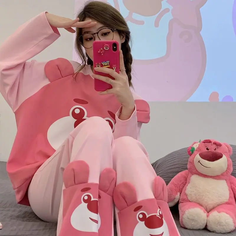 Disney Anime Hobby Lotso Spring and Autumn Cartoon Pajamas Pure Cotton Long-Sleeved Trousers Homewear Set Gift for Girlfriend
Disney Anime Hobby Lotso Spring and Autumn Cartoon Pajamas Pure Cotton Long-Sleeved Trousers Homewear Set Gift for Girlfriend