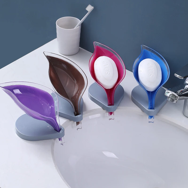 Leaf Shape Drain Soap Box Storage Rack Pure Color ABS/AS/Silicone Portable with Plate Tray Multi-functional Bathroom Supplies
Leaf Shape Drain Soap Box Storage Rack Pure Color ABS/AS/Silicone Portable with Plate Tray Multi-functional Bathroom Supplies