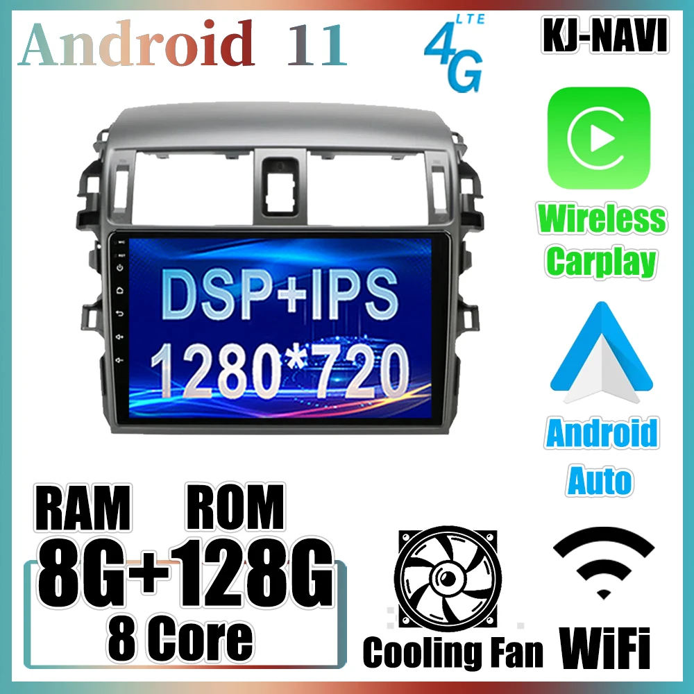 9 Inch Car Radio Bluetooth IPS For Toyota Corolla 10 E140 E150 2006 - 2013 Silver Multimedia Video Player WIFI GPS Navigation
9 Inch Car Radio Bluetooth IPS For Toyota Corolla 10 E140 E150 2006 - 2013 Silver Multimedia Video Player WIFI GPS Navigation