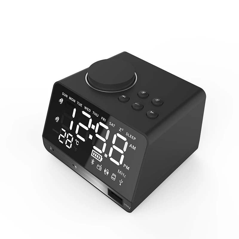 X11 wireless bluetooth mirror alarm clock speaker multi-function card desktop computer audio radio U disk playback
X11 wireless bluetooth mirror alarm clock speaker multi-function card desktop computer audio radio U disk playback