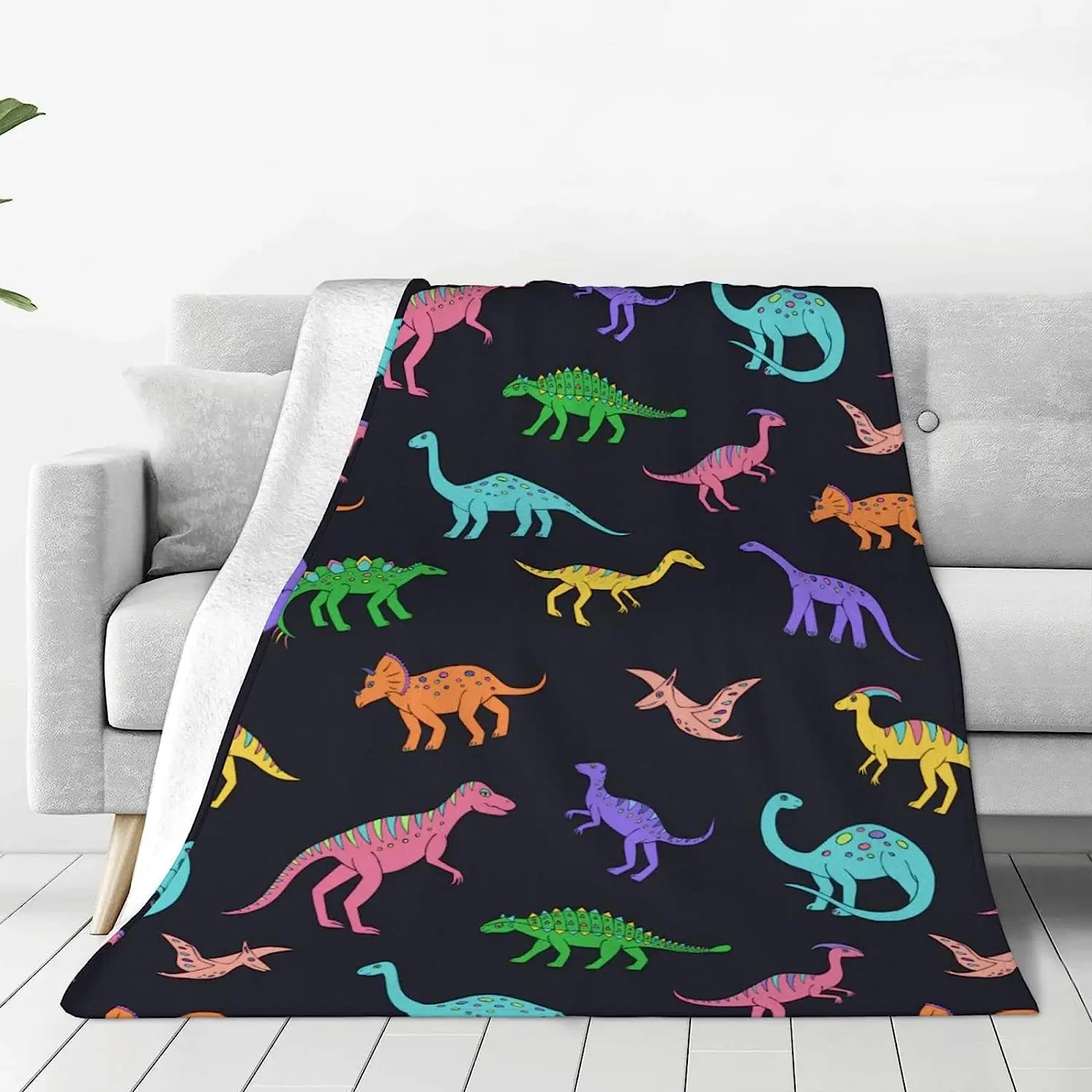 Blanket Rainbow Dinosaur Printed Blanket Home Decor Soft Plush Blanket Bedroom Sofa Pet Blanket-80x60 in
Blanket Rainbow Dinosaur Printed Blanket Home Decor Soft Plush Blanket Bedroom Sofa Pet Blanket-80x60 in