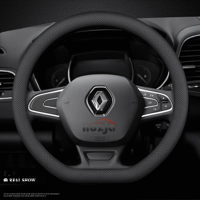 Автомобильный кожаный чехол на руль для Renault Grand Koleos Kardian QM6 Kangoo Kiger Megane Captur Triber Trafic, автоаксессуары
Автомобильный кожаный чехол на руль для Renault Grand Koleos Kardian QM6 Kangoo Kiger Megane Captur Triber Trafic, автоаксессуары