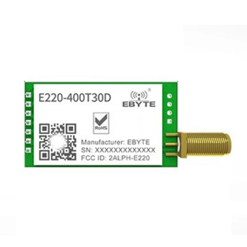 EBYTE E22-400T30D Lora SX1268 433Mhz Wireless Transmitter And Receiver UART DIP 30Dbm 1W Long Distance 433Mhz RF Transceiver Iot
EBYTE E22-400T30D Lora SX1268 433Mhz Wireless Transmitter And Receiver UART DIP 30Dbm 1W Long Distance 433Mhz RF Transceiver Iot