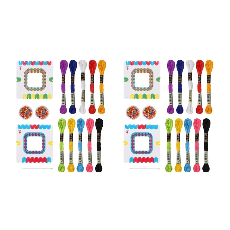 2X Kids DIY Bracelet Making Set Colorful Ropes Beads Kit For Making Friendship Necklace For Girls Gifts
2X Kids DIY Bracelet Making Set Colorful Ropes Beads Kit For Making Friendship Necklace For Girls Gifts