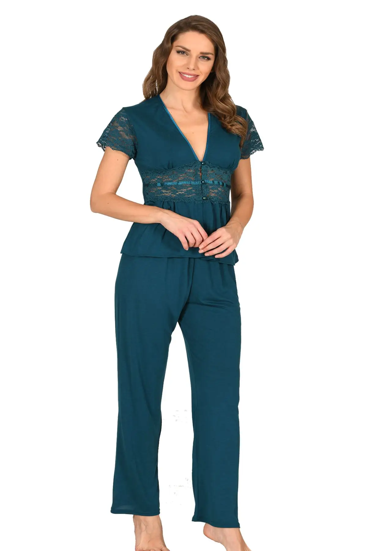 Combed cotton Pajamas Suit women's home clothing short sleeve lace detail casual cut elegant two pieces set
Combed cotton Pajamas Suit women's home clothing short sleeve lace detail casual cut elegant two pieces set