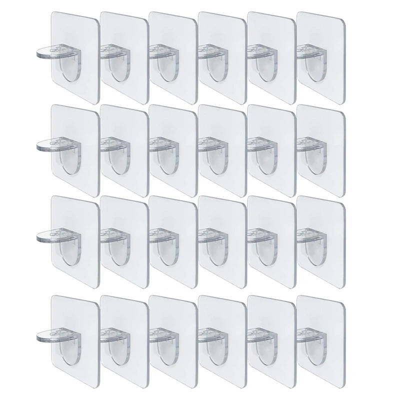 24PCS Punch Free Shelf Support Peg-Self Adhesive Shelves Clips For Kitchen Cabinet Closet Brackets Clapboard Layer
24PCS Punch Free Shelf Support Peg-Self Adhesive Shelves Clips For Kitchen Cabinet Closet Brackets Clapboard Layer
