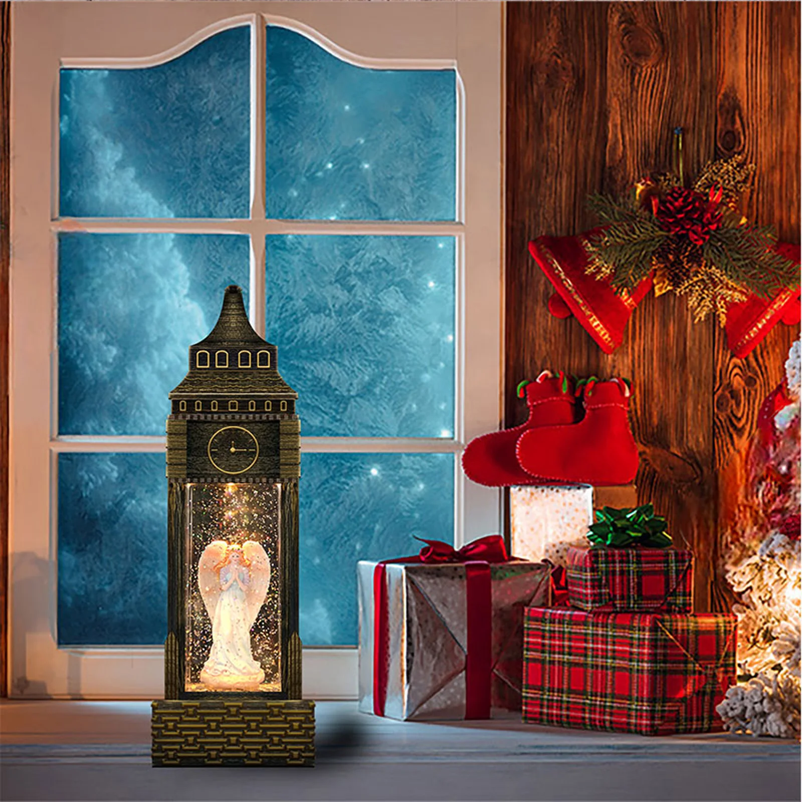 Christmas Musical Snow Lights Water Snow Glitter Lamp Music Box Plug-in & Battery Operated for Christmas Decoration 
Christmas Musical Snow Lights Water Snow Glitter Lamp Music Box Plug-in & Battery Operated for Christmas Decoration