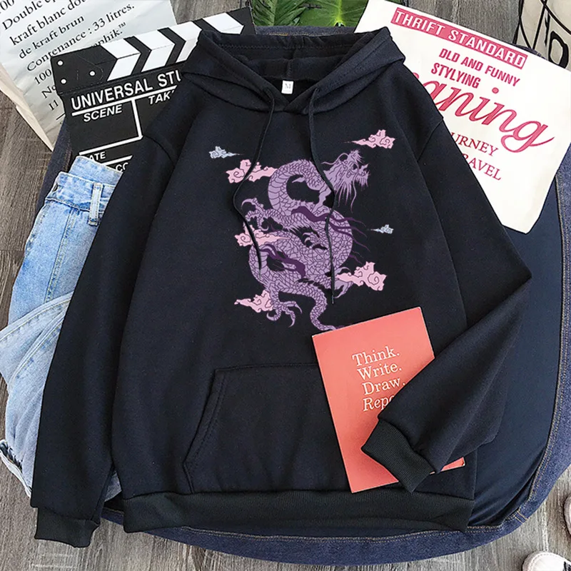Women's Sweatshirt Oversized Hoodies Dragon Print Hooded Loose Casual Pullover Tops Hooded Sweatshirts Hip Hop Streetwear Tops
Women's Sweatshirt Oversized Hoodies Dragon Print Hooded Loose Casual Pullover Tops Hooded Sweatshirts Hip Hop Streetwear Tops