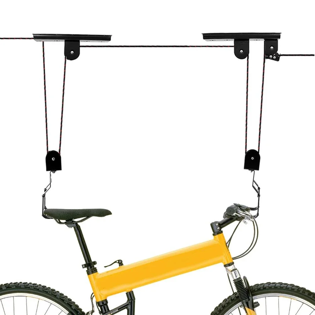 60kg Bearing Pulley Rack for Bicycle Kayak Heavy Duty Ceiling Bike Hanger Bicycle Hoist Garage Storage Bike Lift Pulley System
60kg Bearing Pulley Rack for Bicycle Kayak Heavy Duty Ceiling Bike Hanger Bicycle Hoist Garage Storage Bike Lift Pulley System