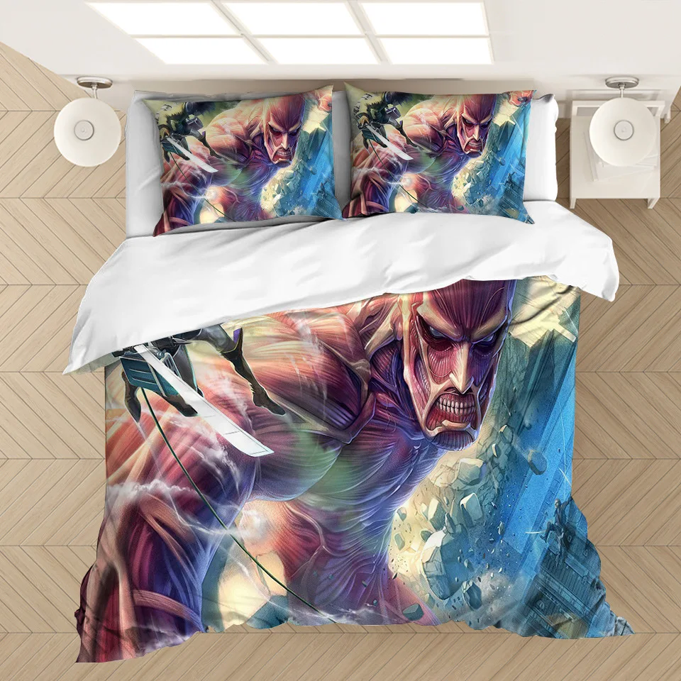 Titan 3D Printed King Duvet Cover Pillow Case Comforter Cover Adult Kids Bedclothes S Gift 
Titan 3D Printed King Duvet Cover Pillow Case Comforter Cover Adult Kids Bedclothes S Gift