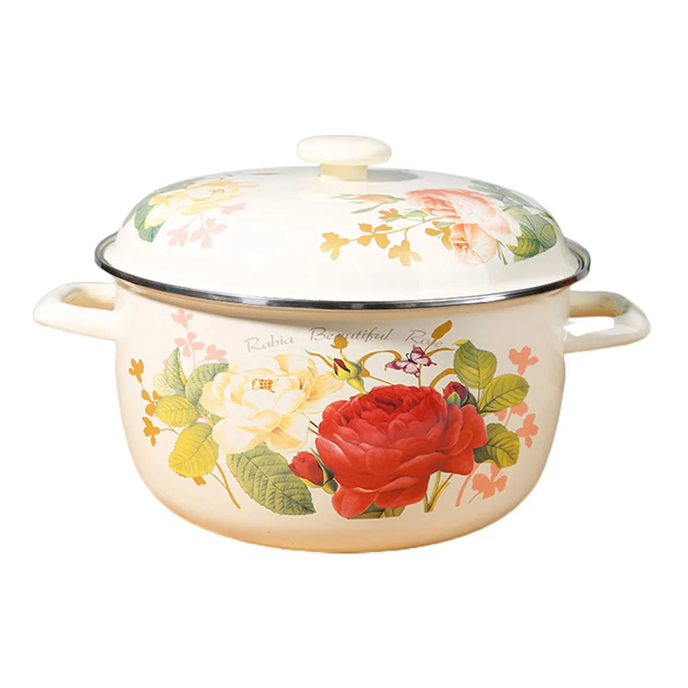 Vintage Soup Pot Gas Stove Cookware Chic Two Handled Pot Lidded Soup Pot for Hotel Kitchen Restaurant Home
Vintage Soup Pot Gas Stove Cookware Chic Two Handled Pot Lidded Soup Pot for Hotel Kitchen Restaurant Home