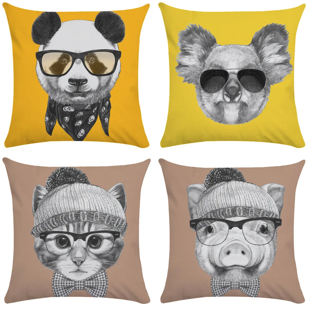 Sofa Bed Cute Panda Pillow Case Home Decor Koala Pig Pillowcases Yellow Animal Bedroom Decoration Luxury 18x18 Inch Pillow Cover
Sofa Bed Cute Panda Pillow Case Home Decor Koala Pig Pillowcases Yellow Animal Bedroom Decoration Luxury 18x18 Inch Pillow Cover