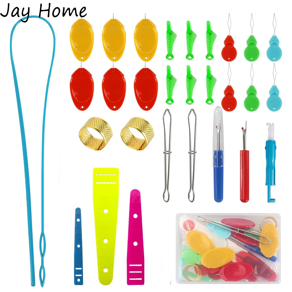 27PCS Needle Threaders Tool Set Flexible Plastic Drawstring Threader Tool & Bodkin Threaders & Seam Rippers for Sewing Crafting
27PCS Needle Threaders Tool Set Flexible Plastic Drawstring Threader Tool & Bodkin Threaders & Seam Rippers for Sewing Crafting
