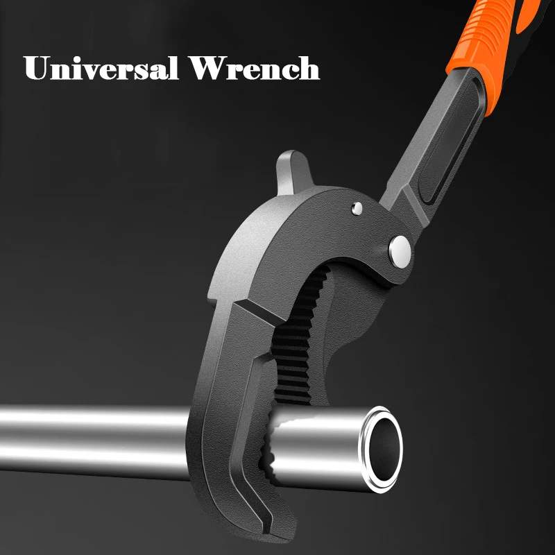 

1PCS 14-30/30-60mm Universal Wrench Open End Spanner Set High-carbon Steel Snap N Grip Tool Plumber Multi Hand Tool Big Opening