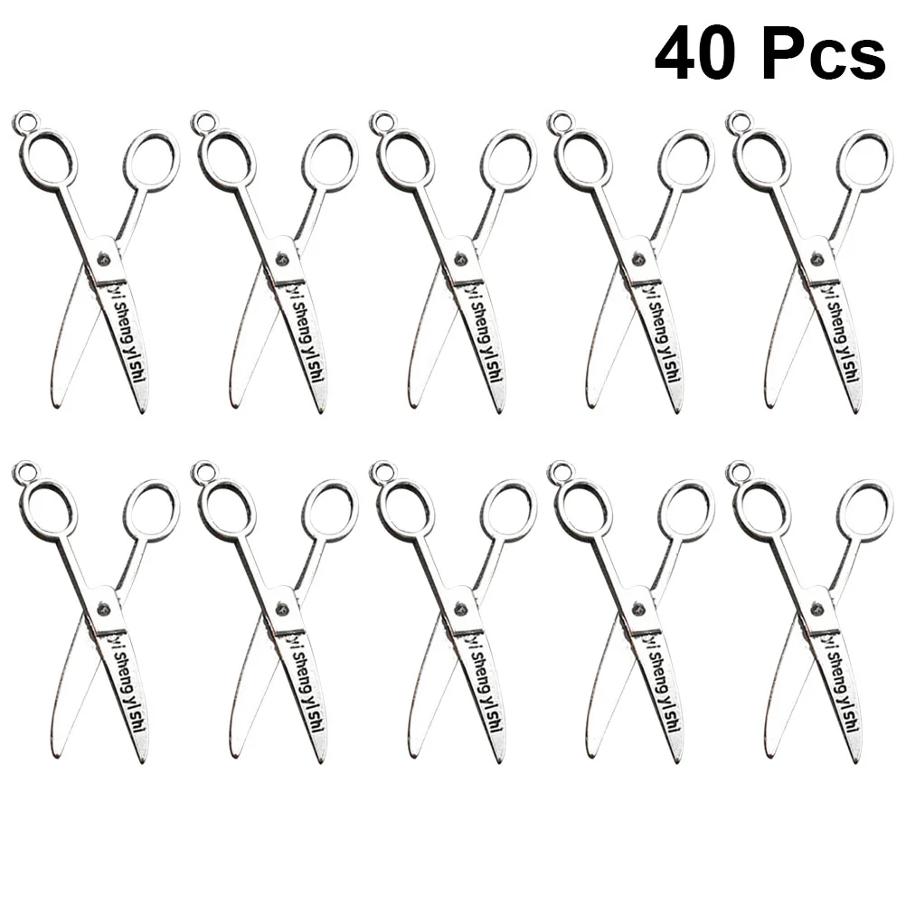 40 Pcs DIY Pendant Charms Jewelry Making Pendants Necklaces Dangle Bracelets Scissors
40 Pcs DIY Pendant Charms Jewelry Making Pendants Necklaces Dangle Bracelets Scissors