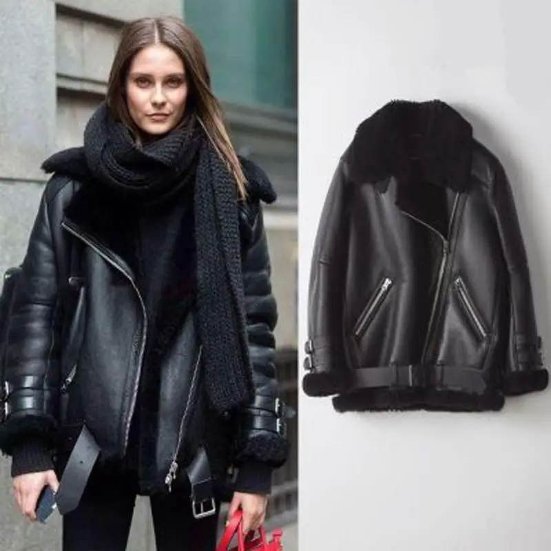 Winter new fashion leather coat thick coat female short Korean version loose motorcycle wear pu leather jacket casual coat
Winter new fashion leather coat thick coat female short Korean version loose motorcycle wear pu leather jacket casual coat