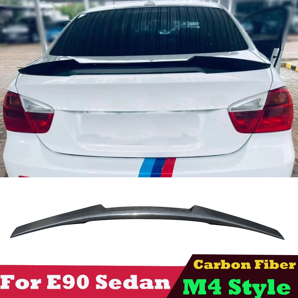 E90 Spoiler Highkick M4 Style Carbon Fiber Rear Trunk for BMW 3 Series E90 & E90 M3 Sedan 325d 330d 328i 330i 05-11
E90 Spoiler Highkick M4 Style Carbon Fiber Rear Trunk for BMW 3 Series E90 & E90 M3 Sedan 325d 330d 328i 330i 05-11