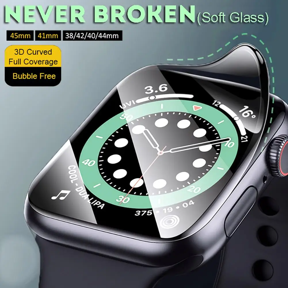 Waterproof Screen Protector Soft Tempered Glass for Apple Watch iwatch 1 2 3 4 5 6 SE 7 Generation 38MM 40MM 41MM 42MM 44MM 45MM
Waterproof Screen Protector Soft Tempered Glass for Apple Watch iwatch 1 2 3 4 5 6 SE 7 Generation 38MM 40MM 41MM 42MM 44MM 45MM