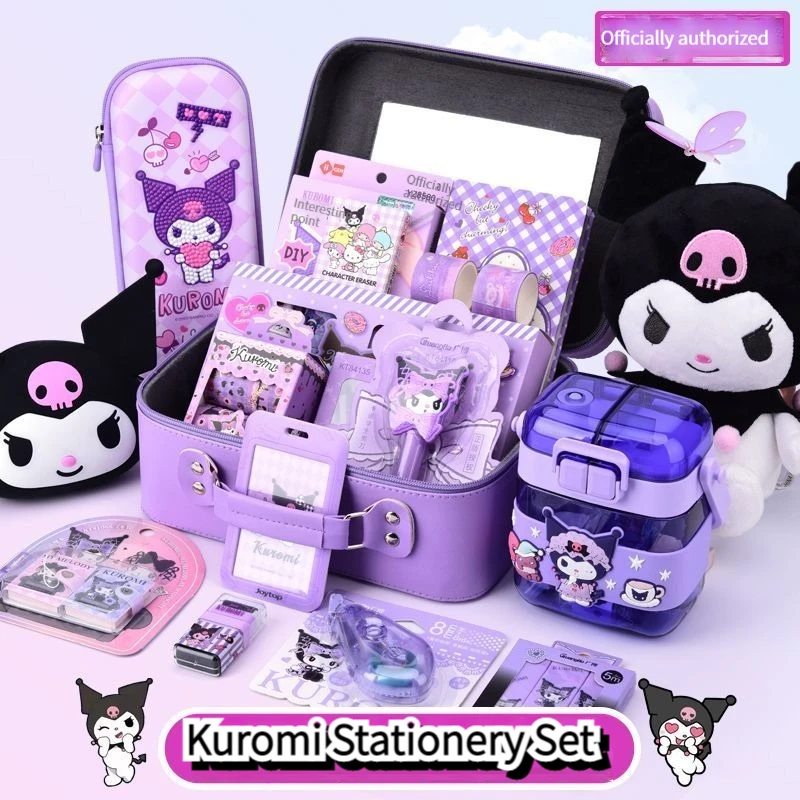 Sanrio Kuromi Stationery Gift Box Suitcase New Style Kawaii Anime Figure Student Gift Festival Birthday Gift Box Send Children
Sanrio Kuromi Stationery Gift Box Suitcase New Style Kawaii Anime Figure Student Gift Festival Birthday Gift Box Send Children