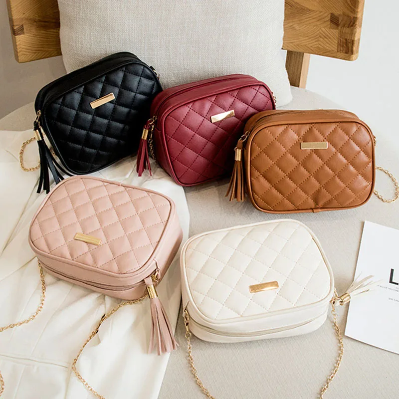 Fashion Chain Ladies Crossbody Bags Tassel Small Messenger Bag for Women Trend Lingge Embroidery Camera Female Shoulder Bag
Fashion Chain Ladies Crossbody Bags Tassel Small Messenger Bag for Women Trend Lingge Embroidery Camera Female Shoulder Bag