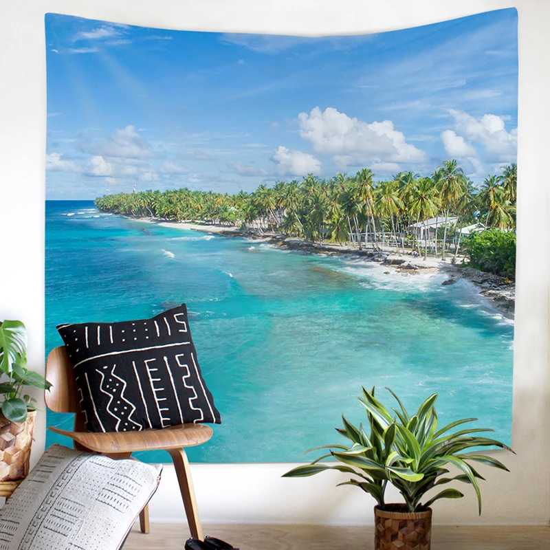 Landscape Tapestry Blue Sea Beach Pattern Print Tapestry Living Room Bedroom Sofa Home Decor Wall Tapestry
Landscape Tapestry Blue Sea Beach Pattern Print Tapestry Living Room Bedroom Sofa Home Decor Wall Tapestry