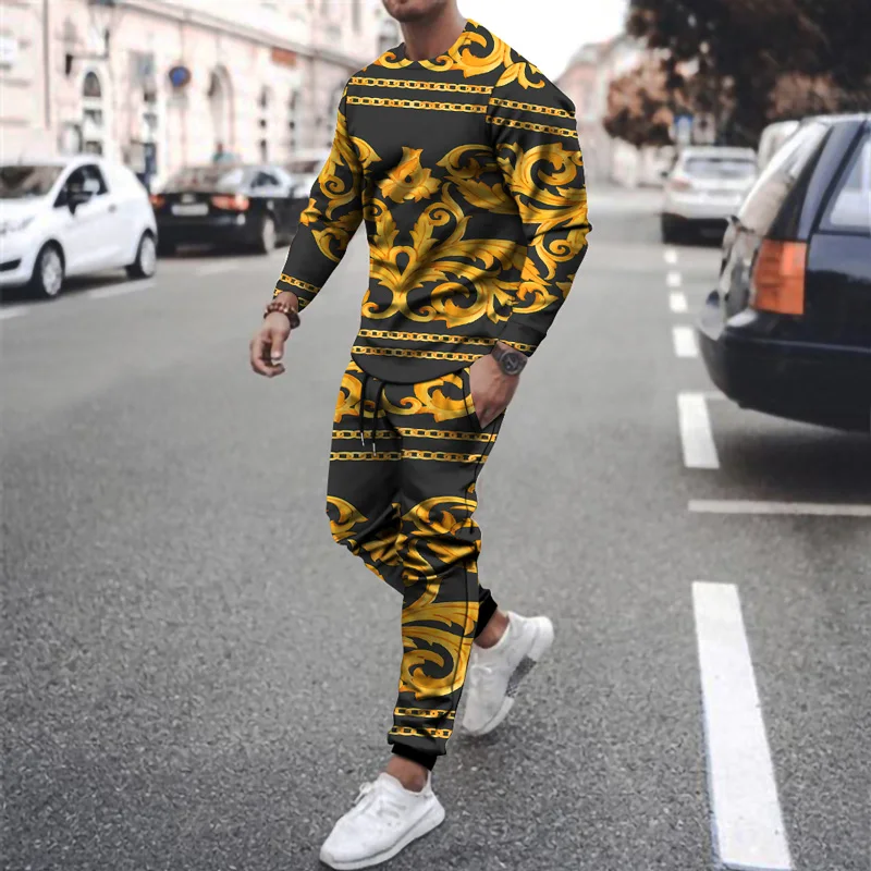 New Fashion Casual Brand Mens Sportswear 3D Ethnic Style Print Sport Set Hiphop 2021 Men's Casual Wear Longsleeved Tshirt 2 Sets
New Fashion Casual Brand Mens Sportswear 3D Ethnic Style Print Sport Set Hiphop 2021 Men's Casual Wear Longsleeved Tshirt 2 Sets