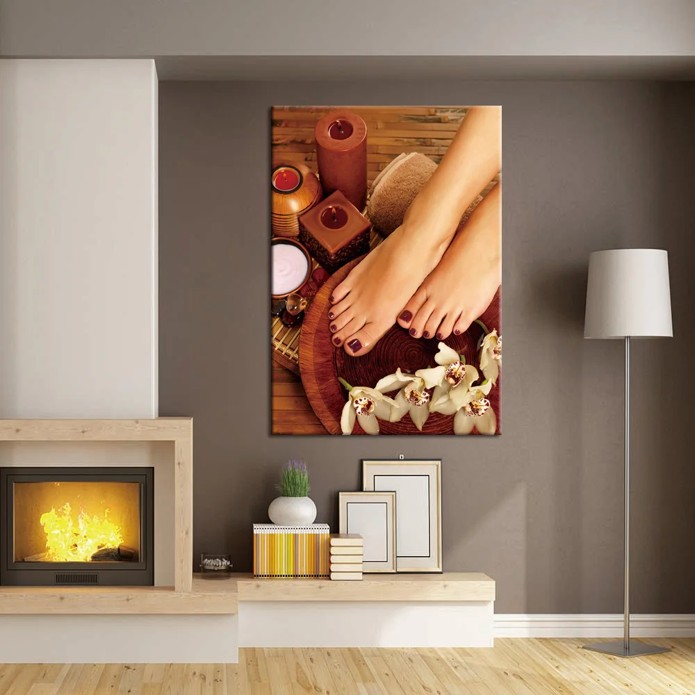 Foot Spa Poster Yoga Spa Salon Nail Body Massage Canvas Prints Feet Picture Modern Painting Wall Art for Health
Foot Spa Poster Yoga Spa Salon Nail Body Massage Canvas Prints Feet Picture Modern Painting Wall Art for Health