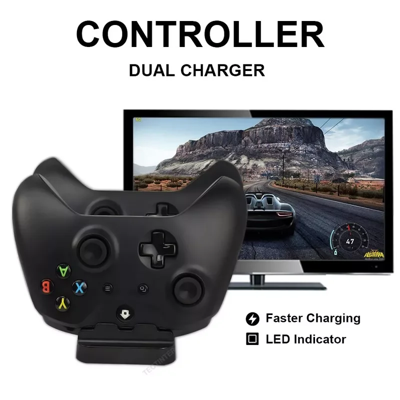 Dual Charger For XBox One Slim Controller Gamepad Battery Charger Joystick Charging base Dock Station Stand Gaming Accessories
Dual Charger For XBox One Slim Controller Gamepad Battery Charger Joystick Charging base Dock Station Stand Gaming Accessories