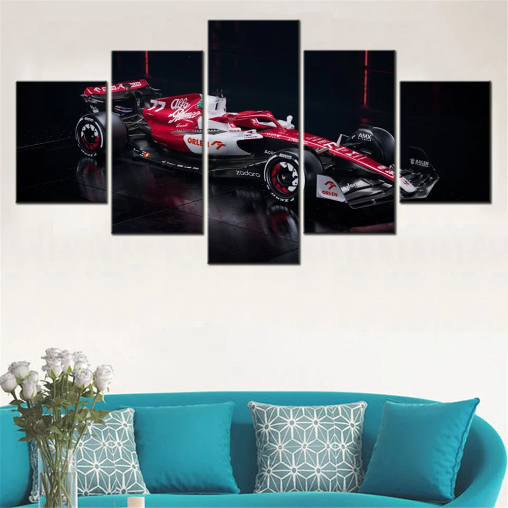 5 Pieces Wall Art Canvas Racing Car BlackDark Alfa Romeo C42 Decor Wallpaper For Living Room Poster Painting Home Decoration
5 Pieces Wall Art Canvas Racing Car BlackDark Alfa Romeo C42 Decor Wallpaper For Living Room Poster Painting Home Decoration