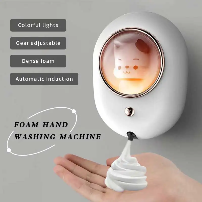 Space Capsule Intelligent Induction Foam Dispenser Wall-mounted Automatic Electric Liquid Bubble Soap Dispenser With Light
Space Capsule Intelligent Induction Foam Dispenser Wall-mounted Automatic Electric Liquid Bubble Soap Dispenser With Light