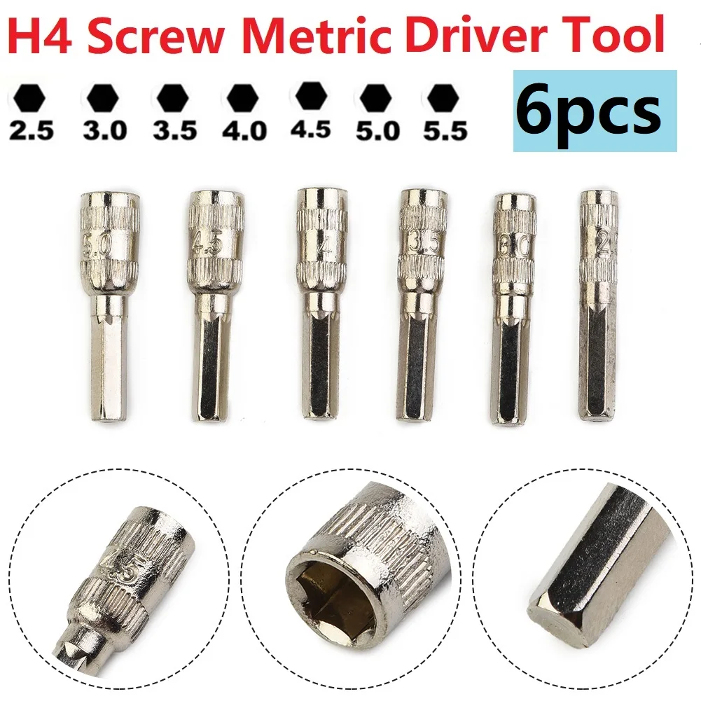 6 Point Hex Socket Parts Bolts Hand Tool Hex Hex Shank 2.5/3/3.5/4/4.5/5mm 6 In 1 6Points Replacement 6pcs/Set
6 Point Hex Socket Parts Bolts Hand Tool Hex Hex Shank 2.5/3/3.5/4/4.5/5mm 6 In 1 6Points Replacement 6pcs/Set
