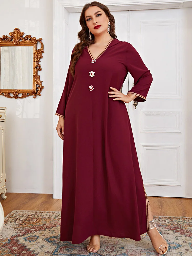 TOLEEN Women's Plus Size Large Elegant Maxi Dresses 2022 Long Sleeve Red Oversized Abaya Muslim Party Evening Festival Clothing
TOLEEN Women's Plus Size Large Elegant Maxi Dresses 2022 Long Sleeve Red Oversized Abaya Muslim Party Evening Festival Clothing