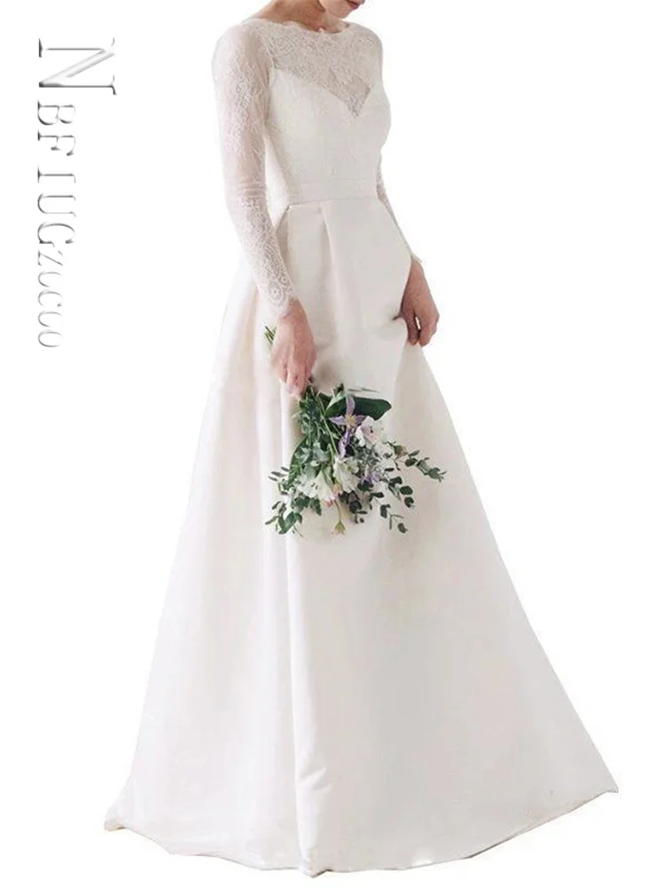 Wedding Dresses Long Sleeve Backless Vestido De Novia A Line Lace Bridal Gowns Women Gown For Bride
Wedding Dresses Long Sleeve Backless Vestido De Novia A Line Lace Bridal Gowns Women Gown For Bride