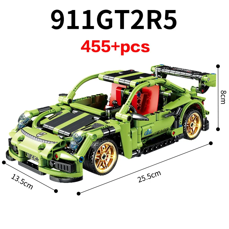 

KAZI KY1024 Mechanical Engineering Pull Back Sports SuperCar Series Building Blocks Model Kids ABS Educational Toy Car Boys Gift
