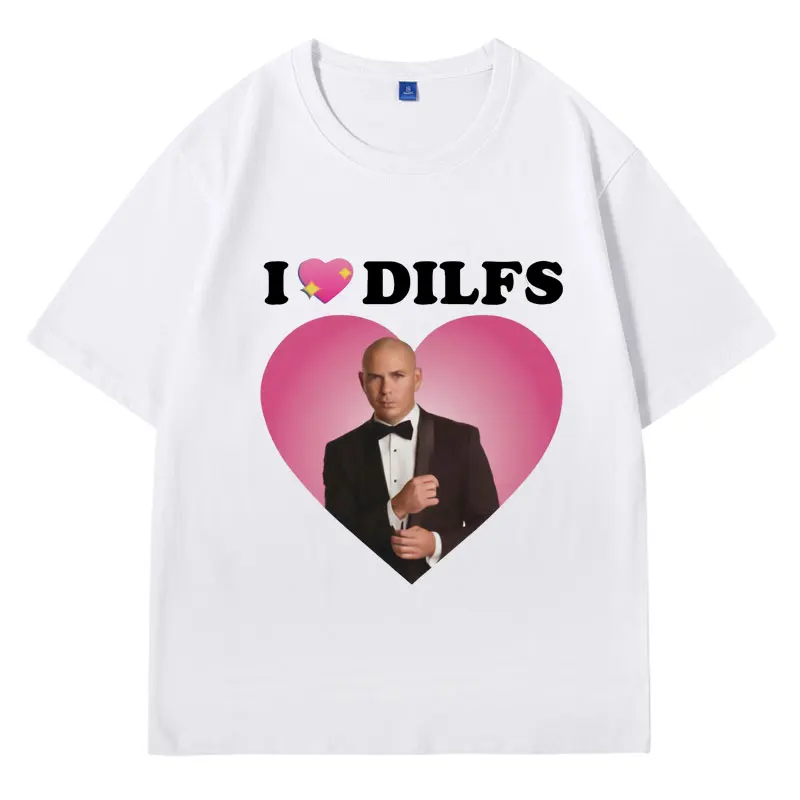 Футболка I love DlLFs Mr Worldwide Pitbull забавная футболка с мемом Мужская одежда модная