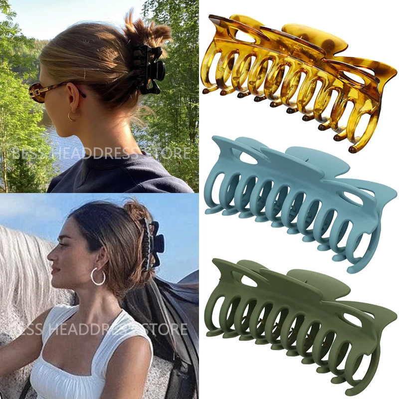 2022 Korean Fashion Women Hair Claws Large Hairpins Crab Catch Headwear Simple Elegant Ponytail Hair Clip Girls Hair Accessories
2022 Korean Fashion Women Hair Claws Large Hairpins Crab Catch Headwear Simple Elegant Ponytail Hair Clip Girls Hair Accessories