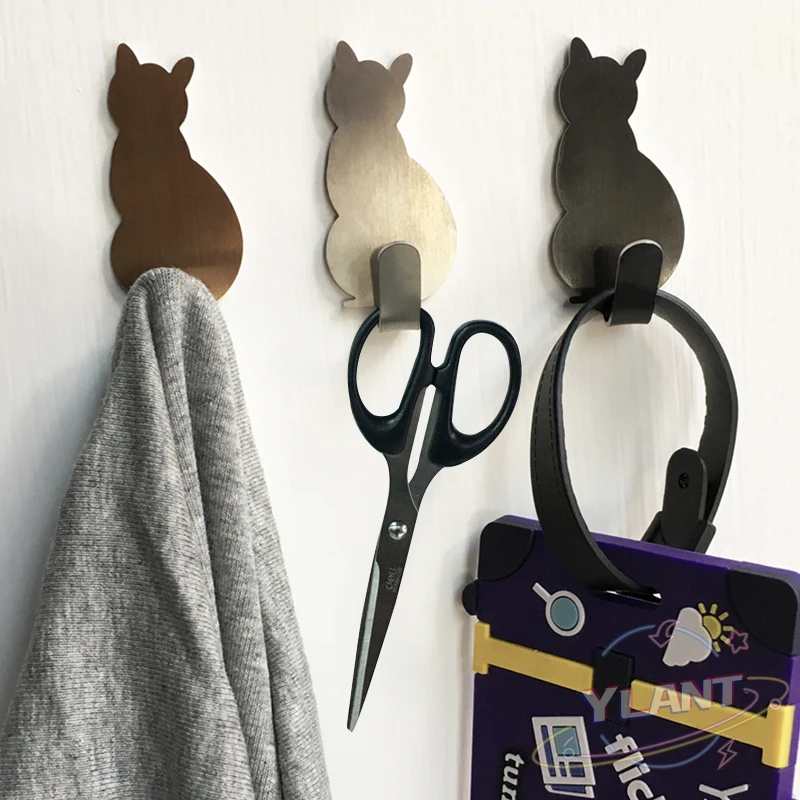 YL 2pcs Self Adhesive Hooks Cat Pattern Storage Holder for Bathroom Kitchen Hanger Stick on Wall Hanging Door Clothes Towel Rack
YL 2pcs Self Adhesive Hooks Cat Pattern Storage Holder for Bathroom Kitchen Hanger Stick on Wall Hanging Door Clothes Towel Rack