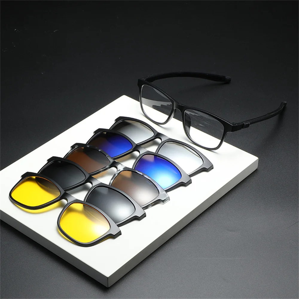 

Men's Polarized Eyeglasses Vintage Frame Skid Rope Chain Sun Glasses For Men 2022 Brand Designer Replaceable Lenses Sunglasses