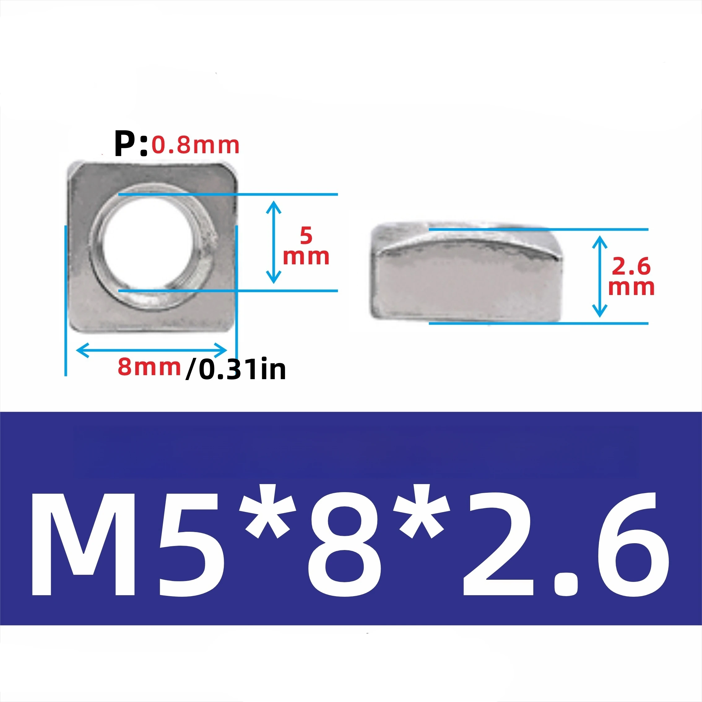Гайки DIN562 из нержавеющей стали 304 M3-M10 10/50 шт.
Гайки DIN562 из нержавеющей стали 304 M3-M10 10/50 шт.