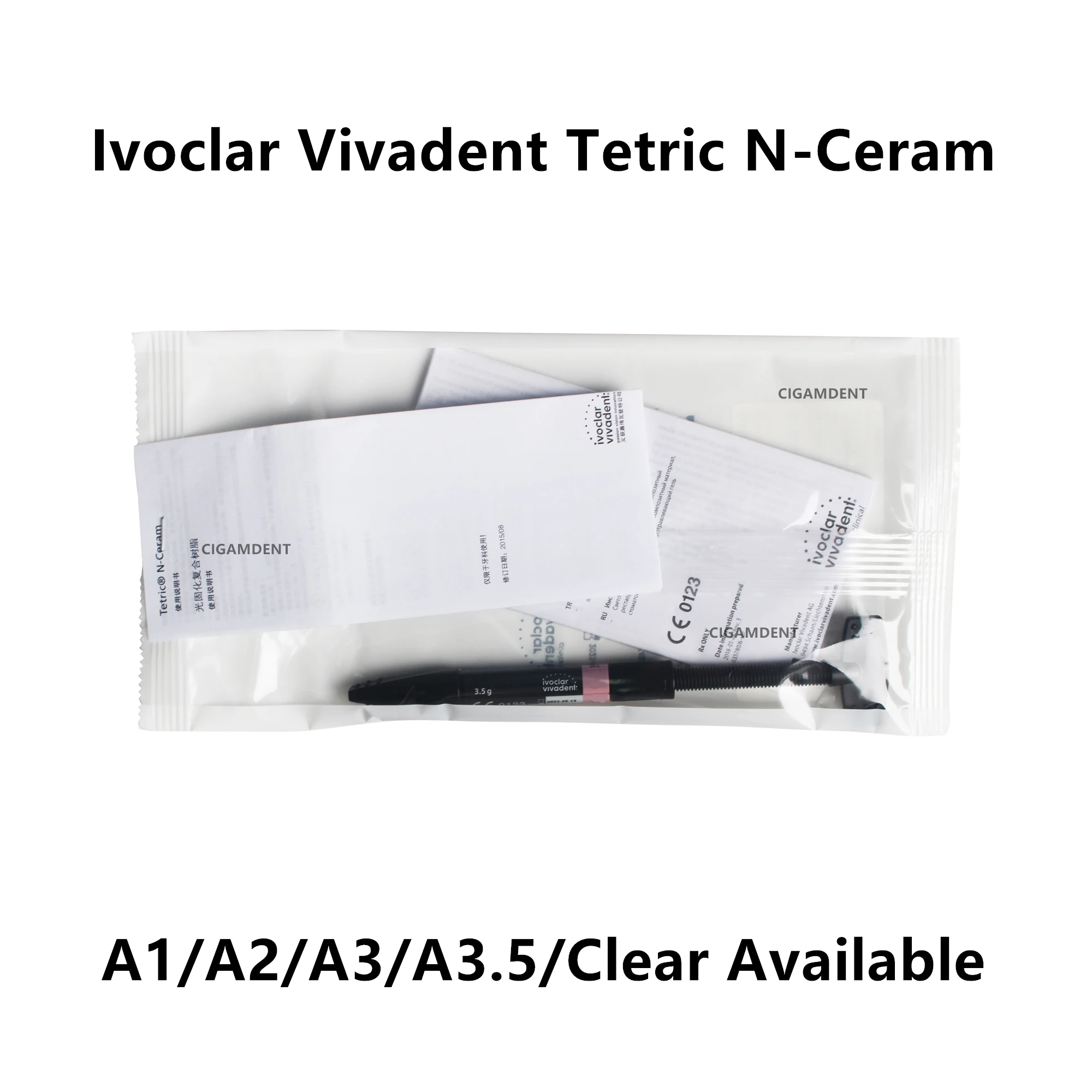 

voclar Vivadent Tetric N-Ceram Dental Composite Resin Light Cure Universal Nano Hybrid Teeth Filling Material A1 A2 A3 A3.5