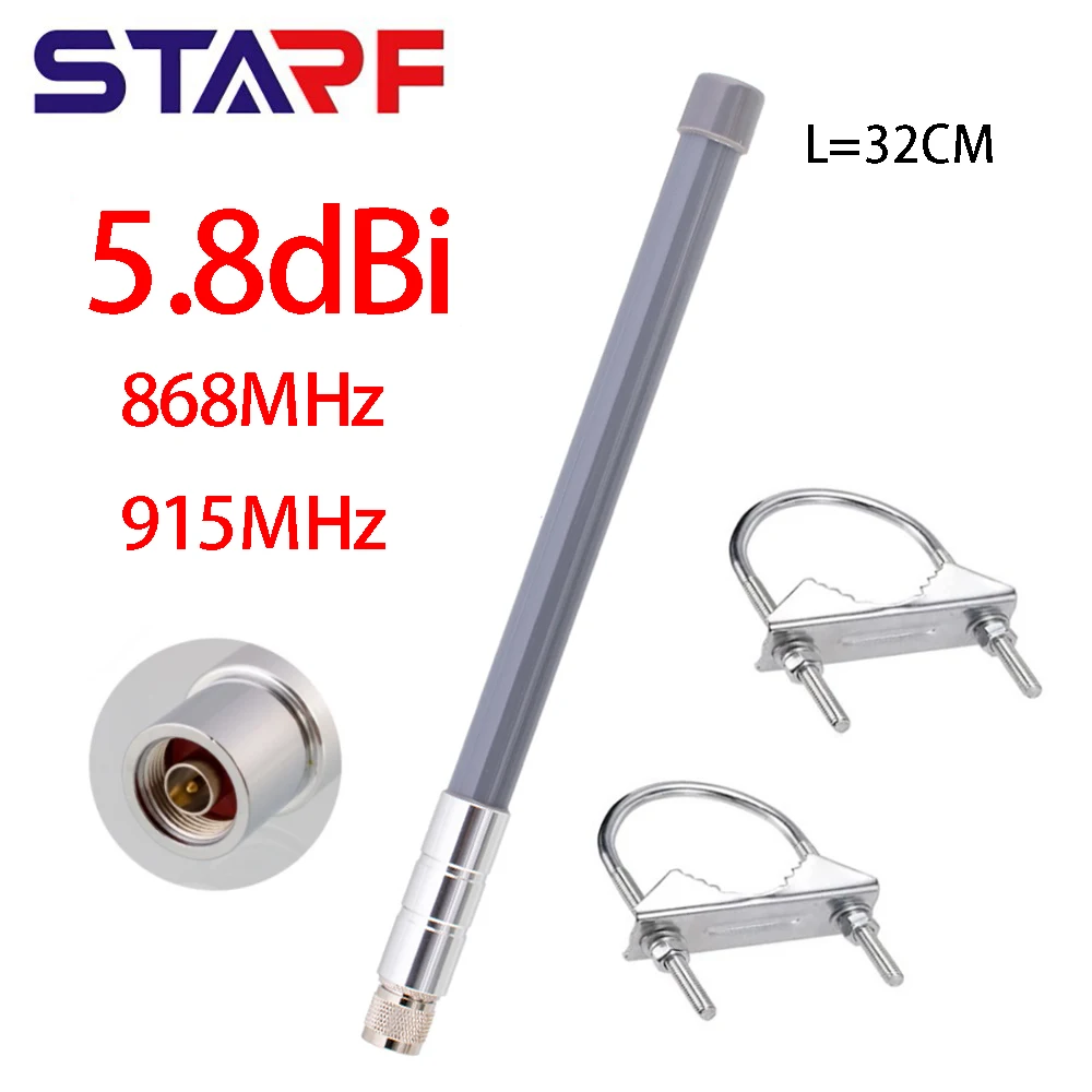 5.8dBi 860-930MHz Antenna Tuned LoRa Helium Omni Fiberglass Aerial For Helium Miner Bobcat Nebra RAK Wireless RAK2 Wireless
5.8dBi 860-930MHz Antenna Tuned LoRa Helium Omni Fiberglass Aerial For Helium Miner Bobcat Nebra RAK Wireless RAK2 Wireless