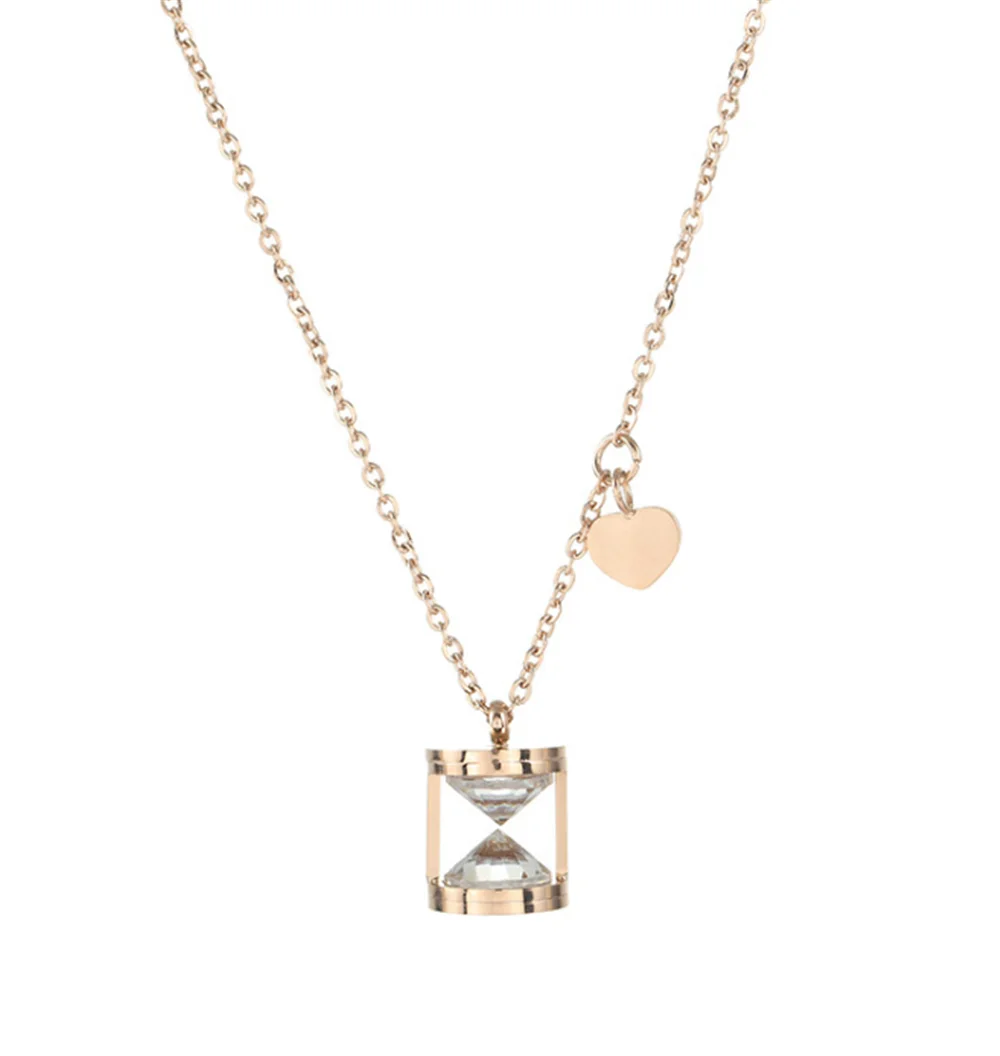 316L Stainless Steel Crystal Zircon Love Heart Pendant Leaky Sand Necklace Fashion Jewelry Lady
316L Stainless Steel Crystal Zircon Love Heart Pendant Leaky Sand Necklace Fashion Jewelry Lady