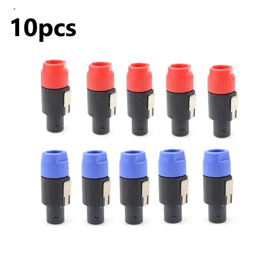 10pcs NL4FC Speaker Connectors 4 Pole 4 Pin Male High-Strength Lightweight ABS Shell Audio Cable Adapter Speakons
10pcs NL4FC Speaker Connectors 4 Pole 4 Pin Male High-Strength Lightweight ABS Shell Audio Cable Adapter Speakons