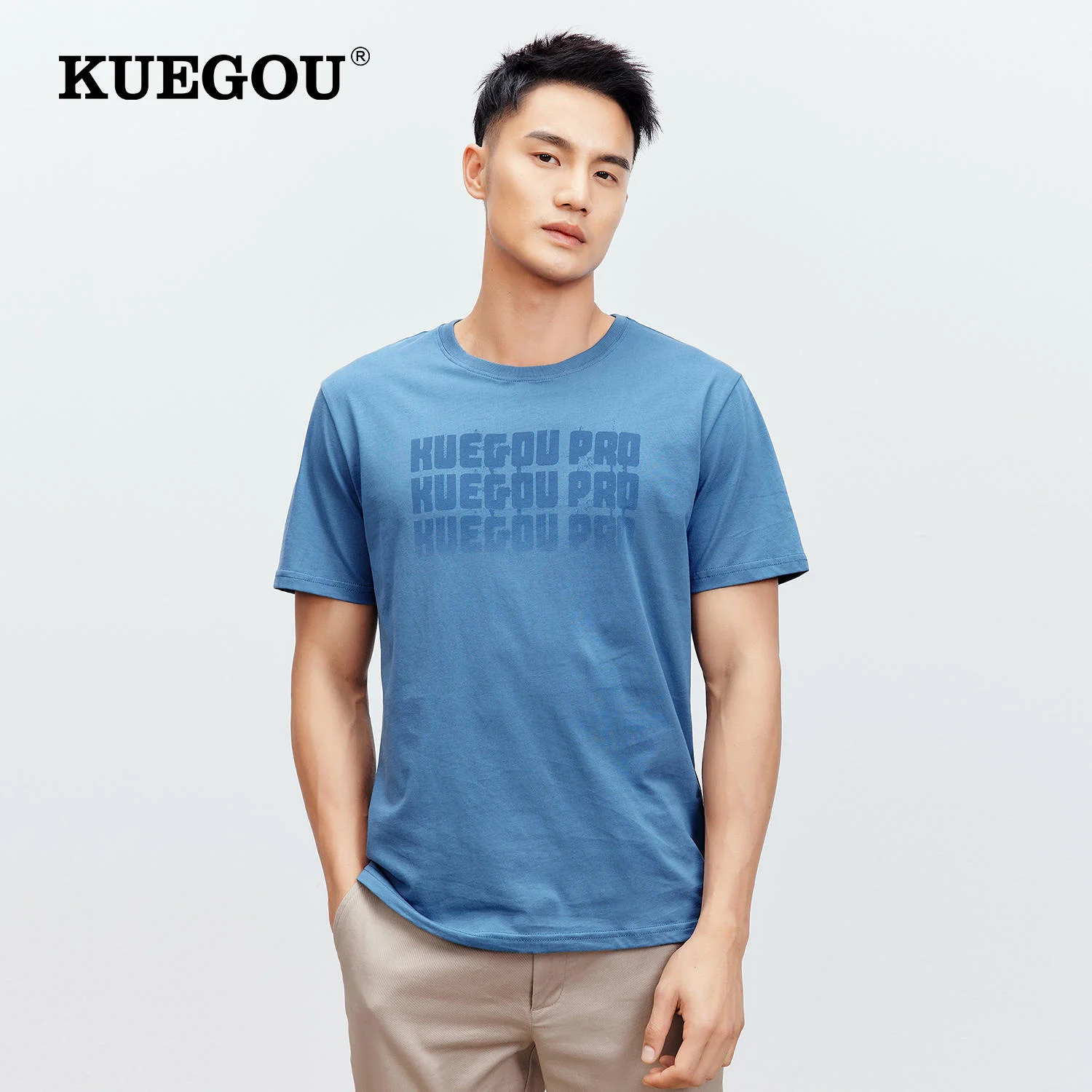 KUEGOU 100 Cotton Graphic T-Shirt Men's Vintage Tee Shirt With Short Sleeves Top Male Korean 2022 Summer Oversized Tshirt 90022
KUEGOU 100 Cotton Graphic T-Shirt Men's Vintage Tee Shirt With Short Sleeves Top Male Korean 2022 Summer Oversized Tshirt 90022
