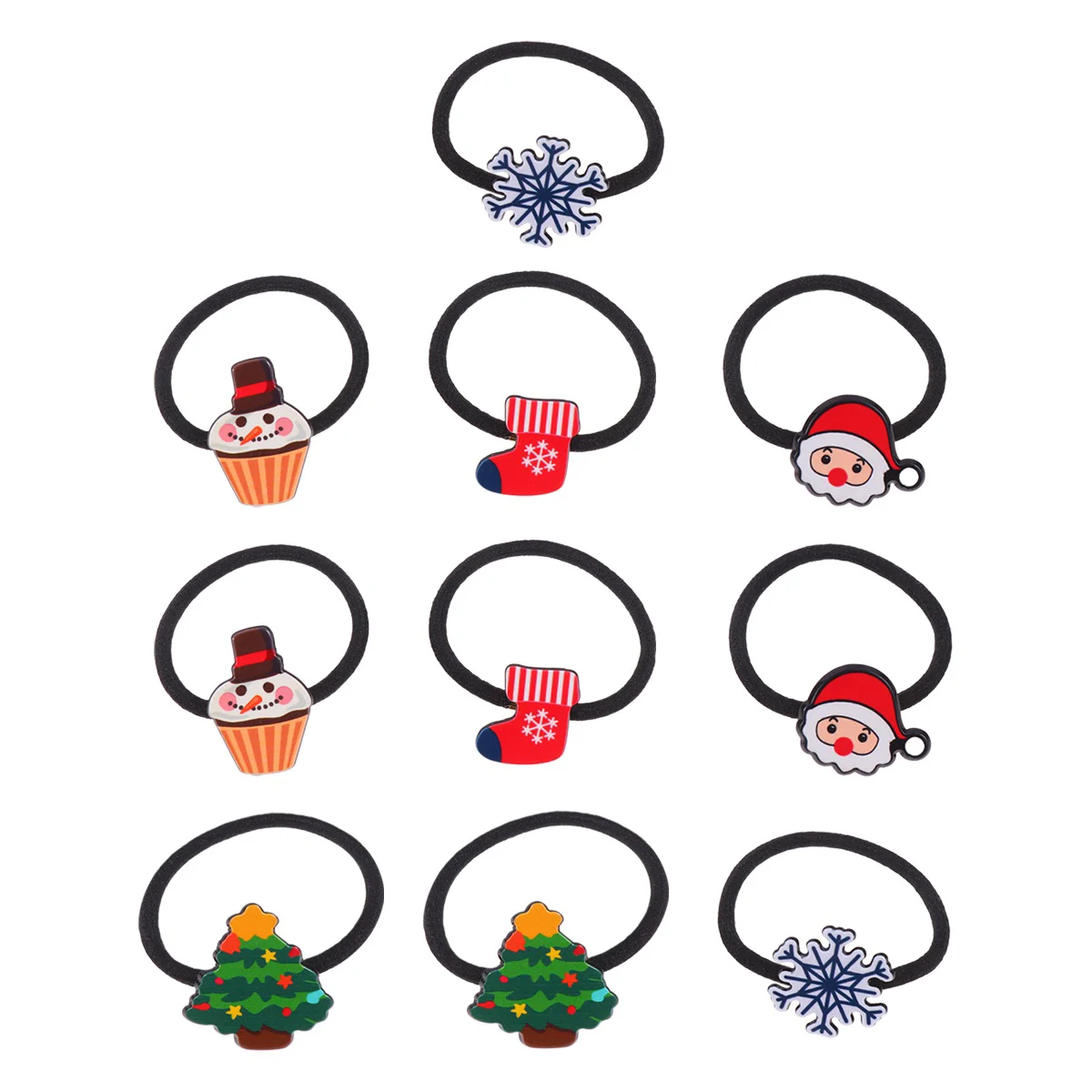 10pcs Xmas Santa Claus Snowman Hair Bows Ponytail Holders Elastic Ties Ropes Christmas Hair Accessories for Babies Toddlers
10pcs Xmas Santa Claus Snowman Hair Bows Ponytail Holders Elastic Ties Ropes Christmas Hair Accessories for Babies Toddlers
