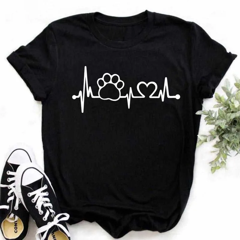Maycaur Women T-shirts Love Heartbeat Paw Animal Printed Tshirts 90s Print Lady Womens Graphic T Top Shirt New Kawaii Female Tee
Maycaur Women T-shirts Love Heartbeat Paw Animal Printed Tshirts 90s Print Lady Womens Graphic T Top Shirt New Kawaii Female Tee