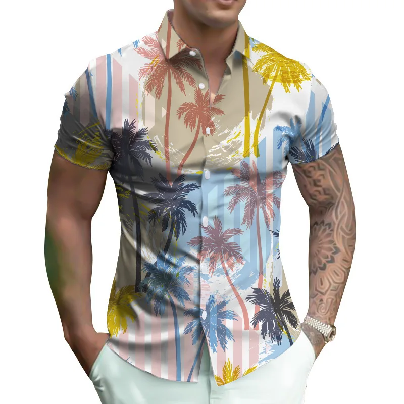 New Men's Shirts 3D Print Clothes Fashion Button Short Sleeve Lapel Streetwear Shirt Men Hawaiian Beach Style Tshirt
New Men's Shirts 3D Print Clothes Fashion Button Short Sleeve Lapel Streetwear Shirt Men Hawaiian Beach Style Tshirt
