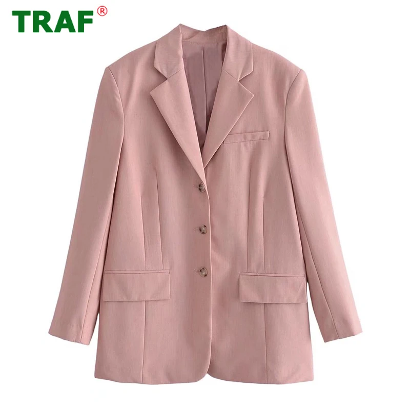 TRAF Zar Pink Oversized Blazer Woman Masculine Jacket Women Outfit Spring New Office Wear Female Blazer Long Sleeve Women's Coat
TRAF Zar Pink Oversized Blazer Woman Masculine Jacket Women Outfit Spring New Office Wear Female Blazer Long Sleeve Women's Coat