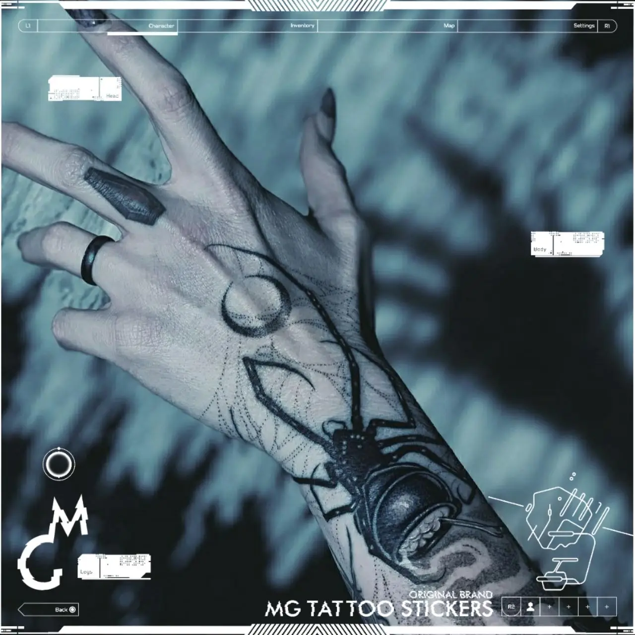 Balck Spider Tattoo Waterproof Temporary Tattoo Lasting Fake Tattoo for Woman Men Arm Thigh Tattoo Gothic Reptile Tattoo Sticker 
Balck Spider Tattoo Waterproof Temporary Tattoo Lasting Fake Tattoo for Woman Men Arm Thigh Tattoo Gothic Reptile Tattoo Sticker